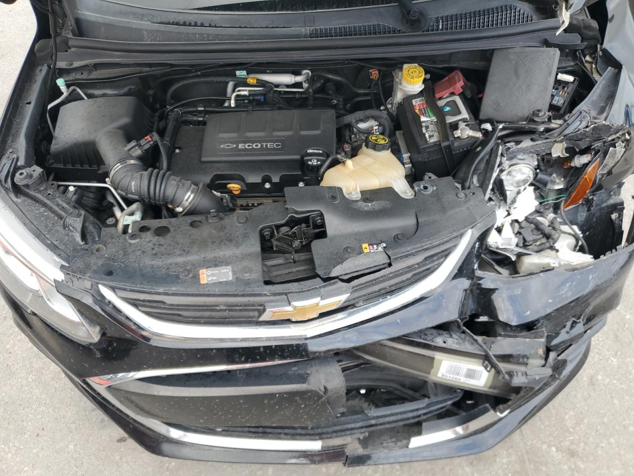 2020 Chevrolet Sonic VIN 1G1JF5SB4L4120176 Copart auction photo, front end / side damage thumbnail 11