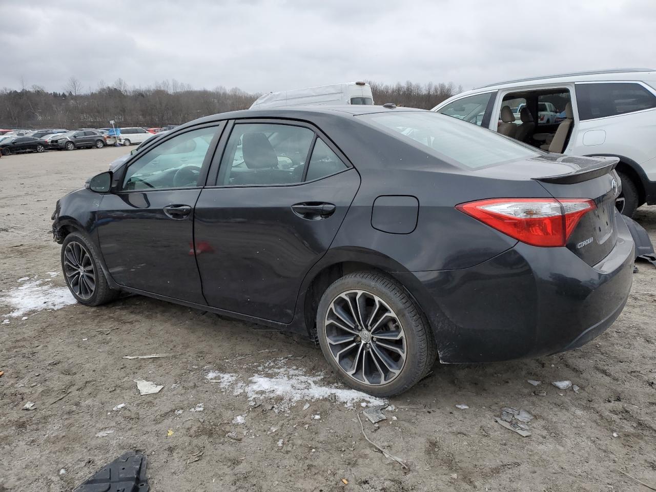 2015 Toyota Corolla VIN 2T1BURHE9FC285474 Copart auction photo, front end / side damage thumbnail 2