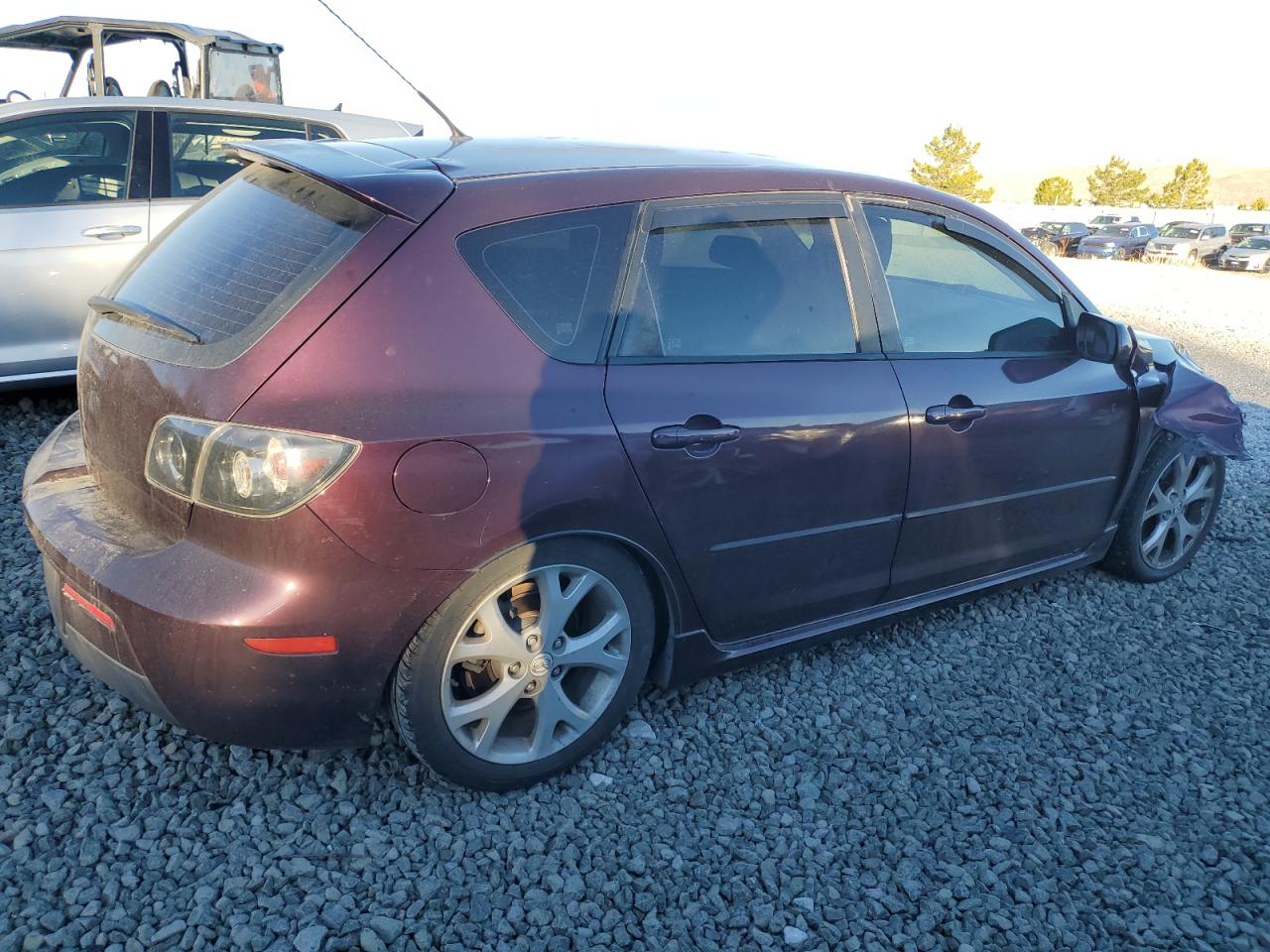 2007 Mazda 3 VIN JM1BK344671638520 Copart auction photo, front end / side damage thumbnail 3