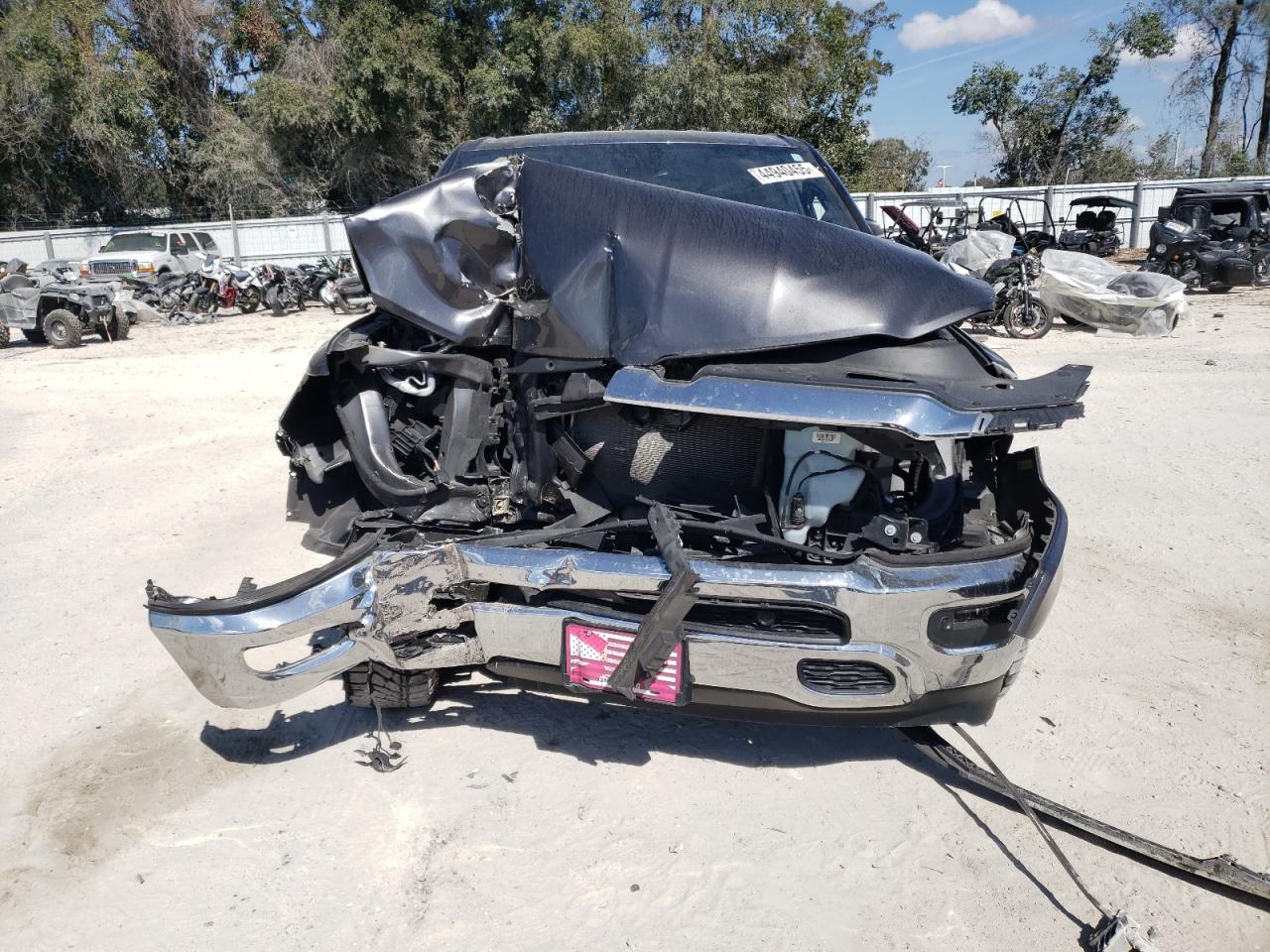 2021 RAM 1500 VIN 1C6SRFFT5MN569414 Copart auction photo, front end / side damage thumbnail 5