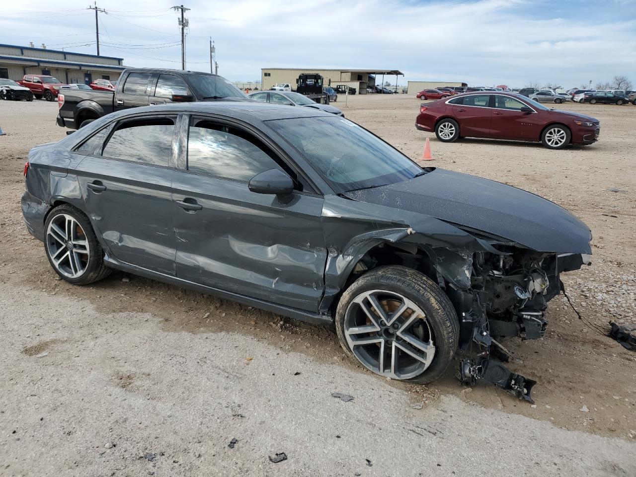 2018 Audi A3 VIN WAUAUGFF6J1054327 Copart auction photo, all over damage thumbnail 4