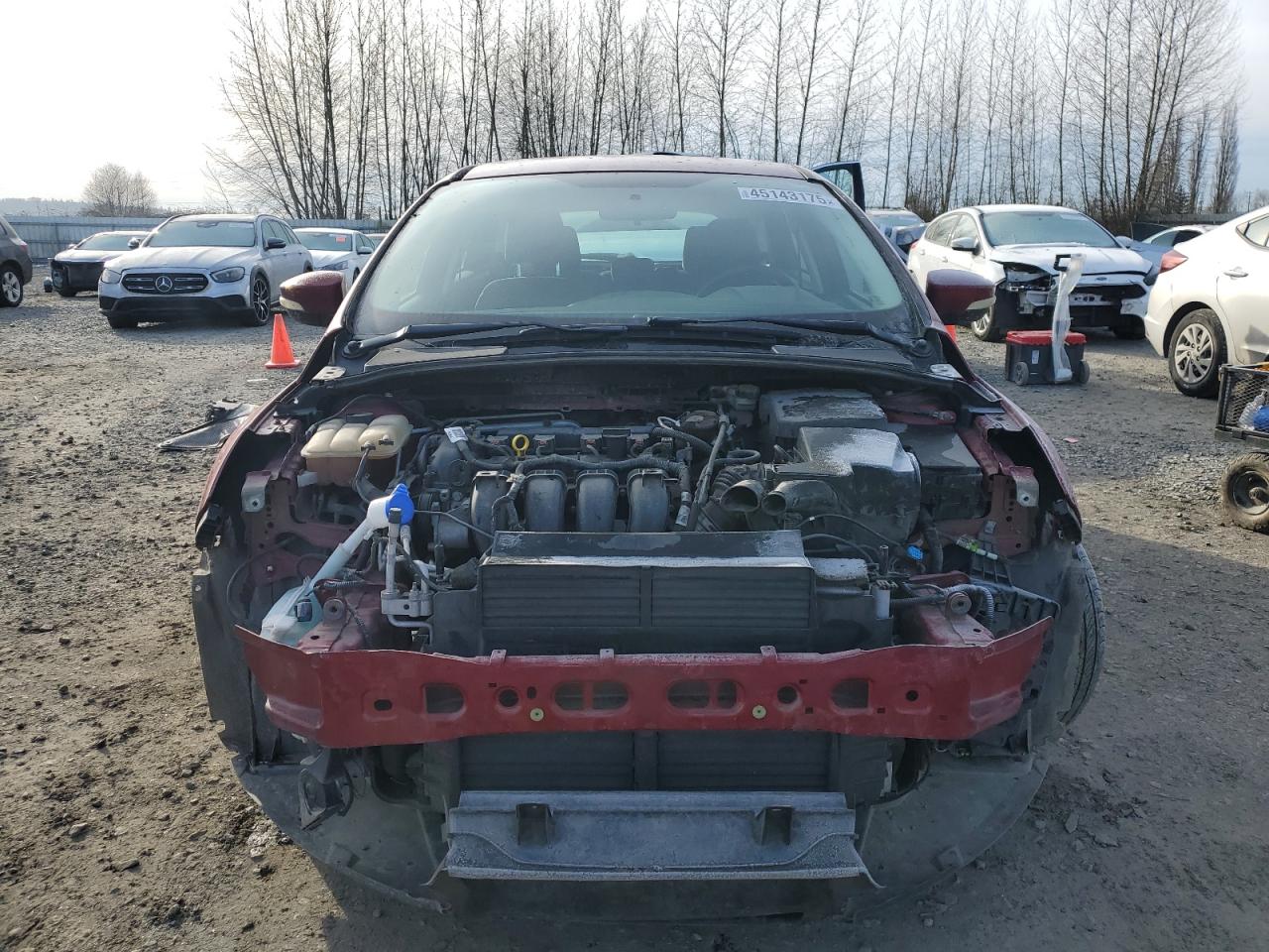 2014 Ford Focus VIN 1FADP3K27EL318934 Copart auction photo, front end damage thumbnail 5