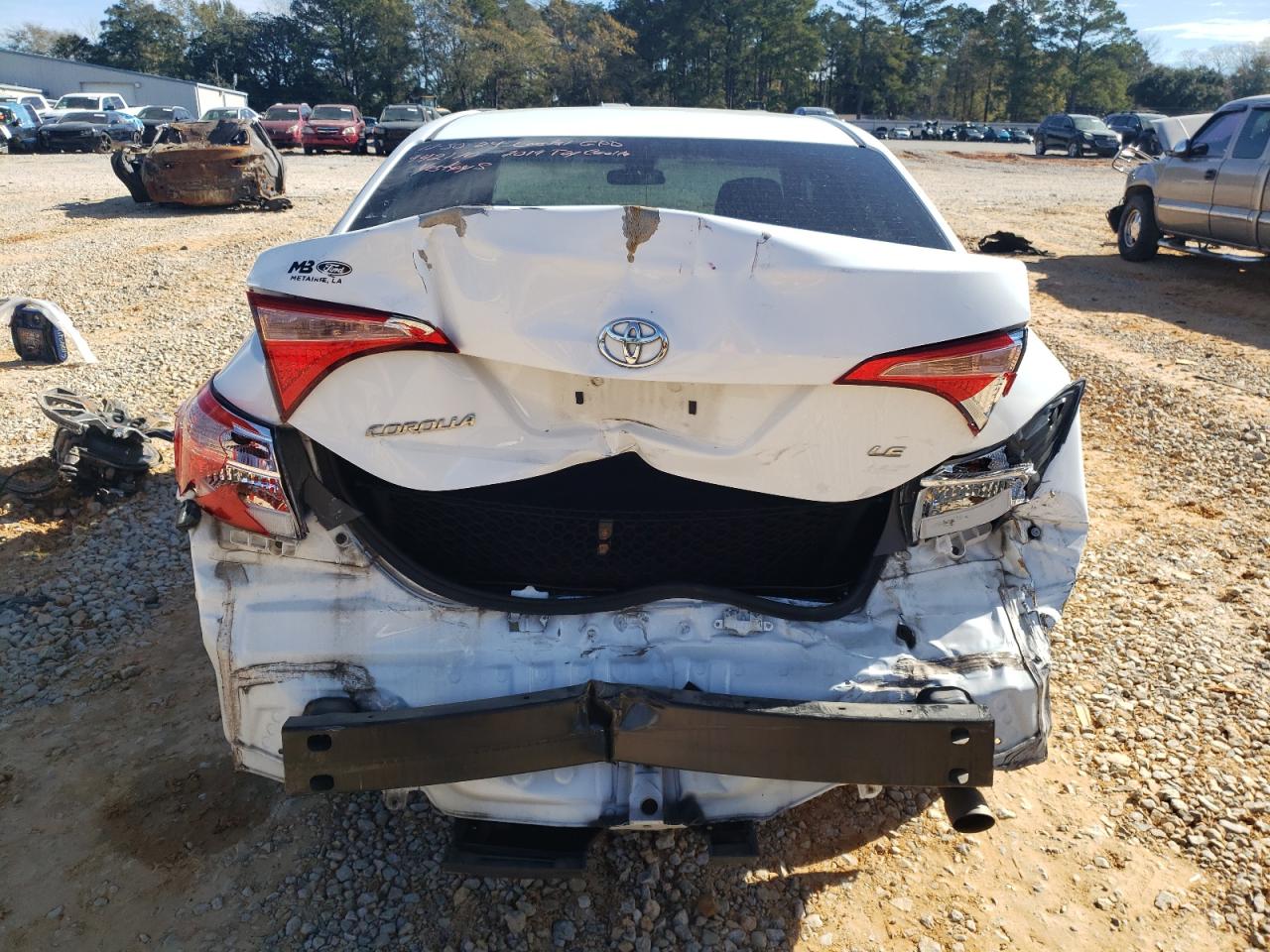 2019 Toyota Corolla VIN 5YFBURHE7KP942170 Copart auction photo, rear end / side damage thumbnail 6