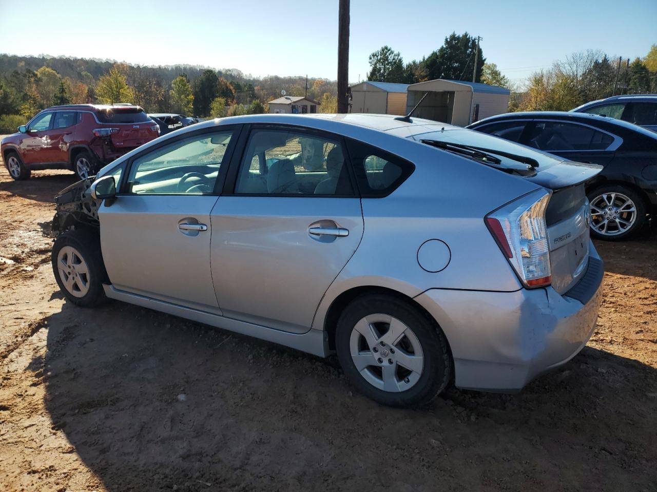 2011 Toyota Prius VIN JTDKN3DU8B1466426 Copart auction photo, front end / rear end damage thumbnail 2