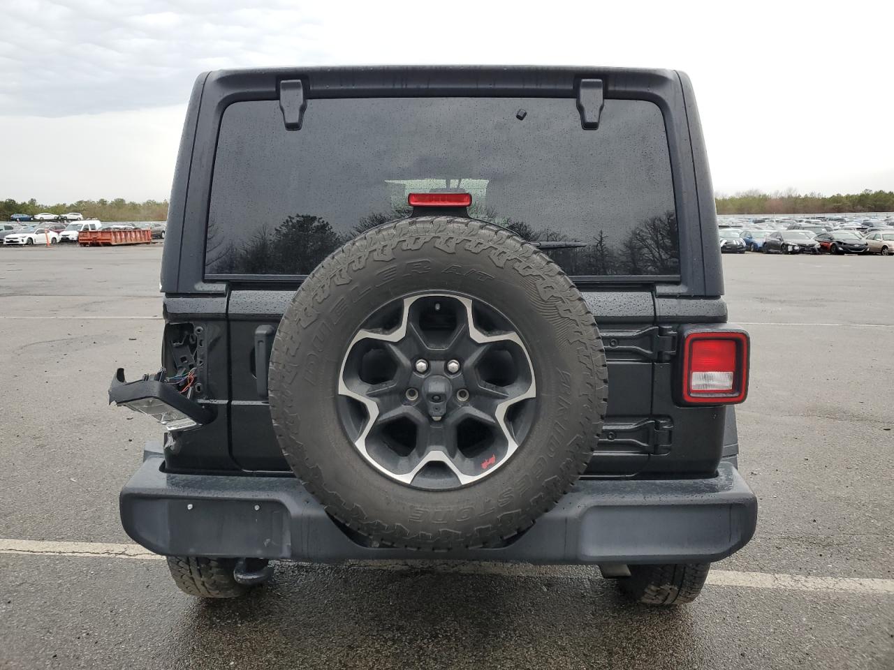 2021 Jeep Wrangler VIN 1C4HJXDN7MW740565 Copart auction photo, side / rear end damage thumbnail 6