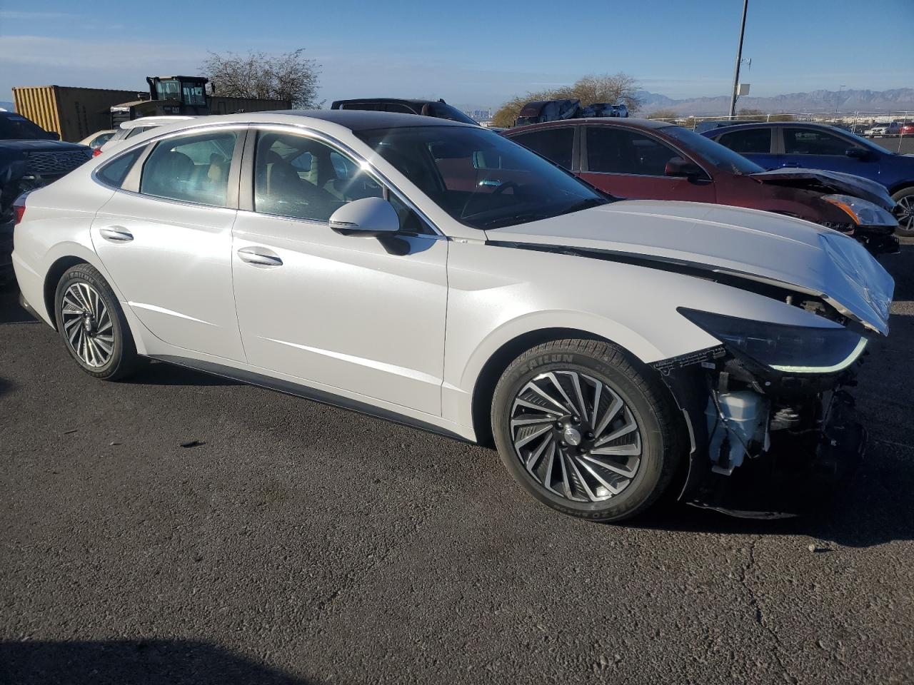 2021 Hyundai Sonata VIN KMHL54JJ7MA024014 Copart auction photo, front end damage thumbnail 4