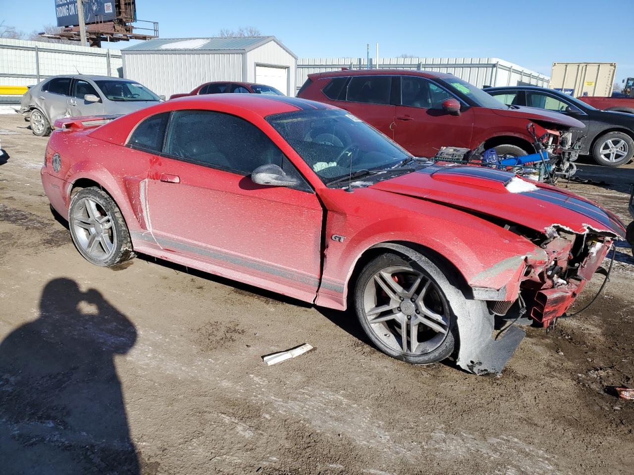 2002 Ford Mustang VIN 1FAFP42X32F197128 Copart auction photo, front end damage thumbnail 4