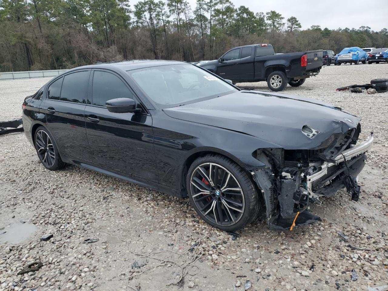 2022 BMW 5er VIN WBA53BJ02NWX55644 Copart auction photo, front end damage thumbnail 4
