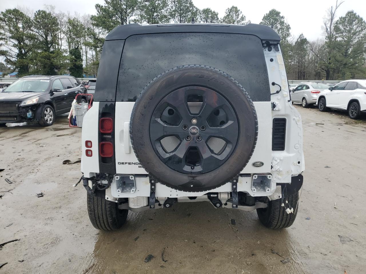 2023 Land Rover Defender VIN SALEP7EU0P2220042 Copart auction photo, rear end / partial repair damage thumbnail 6