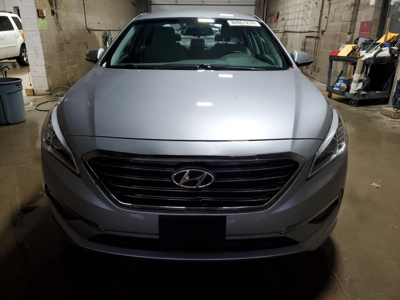 2015 Hyundai Sonata VIN 5NPE24AA4FH147240 Copart auction photo, front end / vandalism damage thumbnail 5
