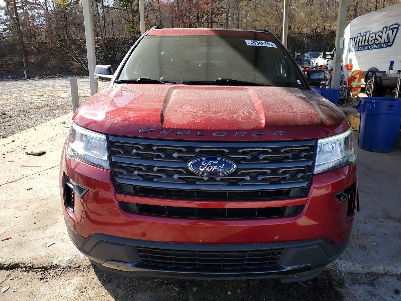 2019 Ford Explorer VIN 1FM5K7D87KGA83330 Copart auction photo, undercarriage / front end damage thumbnail 5