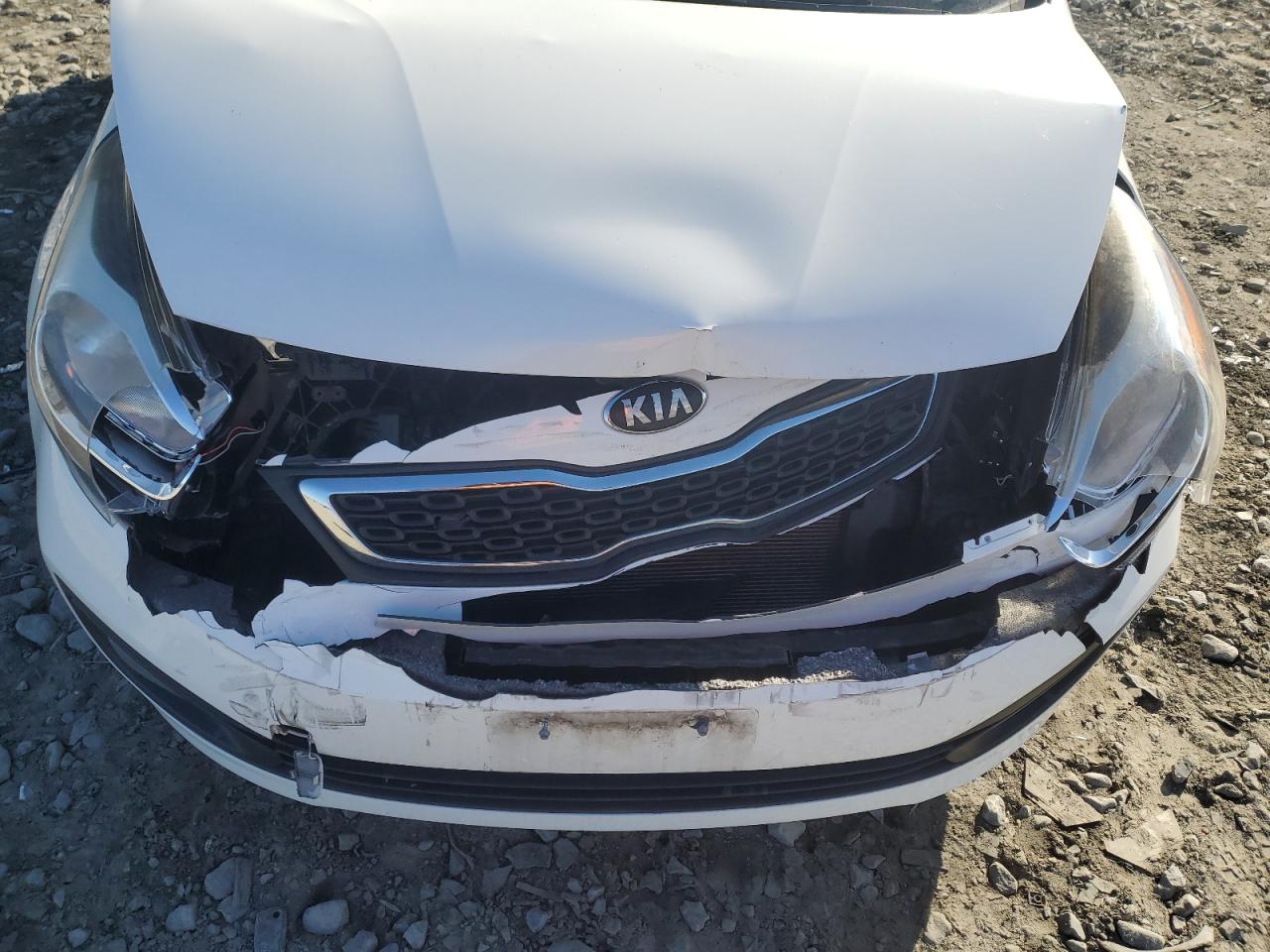 2014 KIA Rio VIN KNADN4A39E6375275 Copart auction photo, front end damage thumbnail 11
