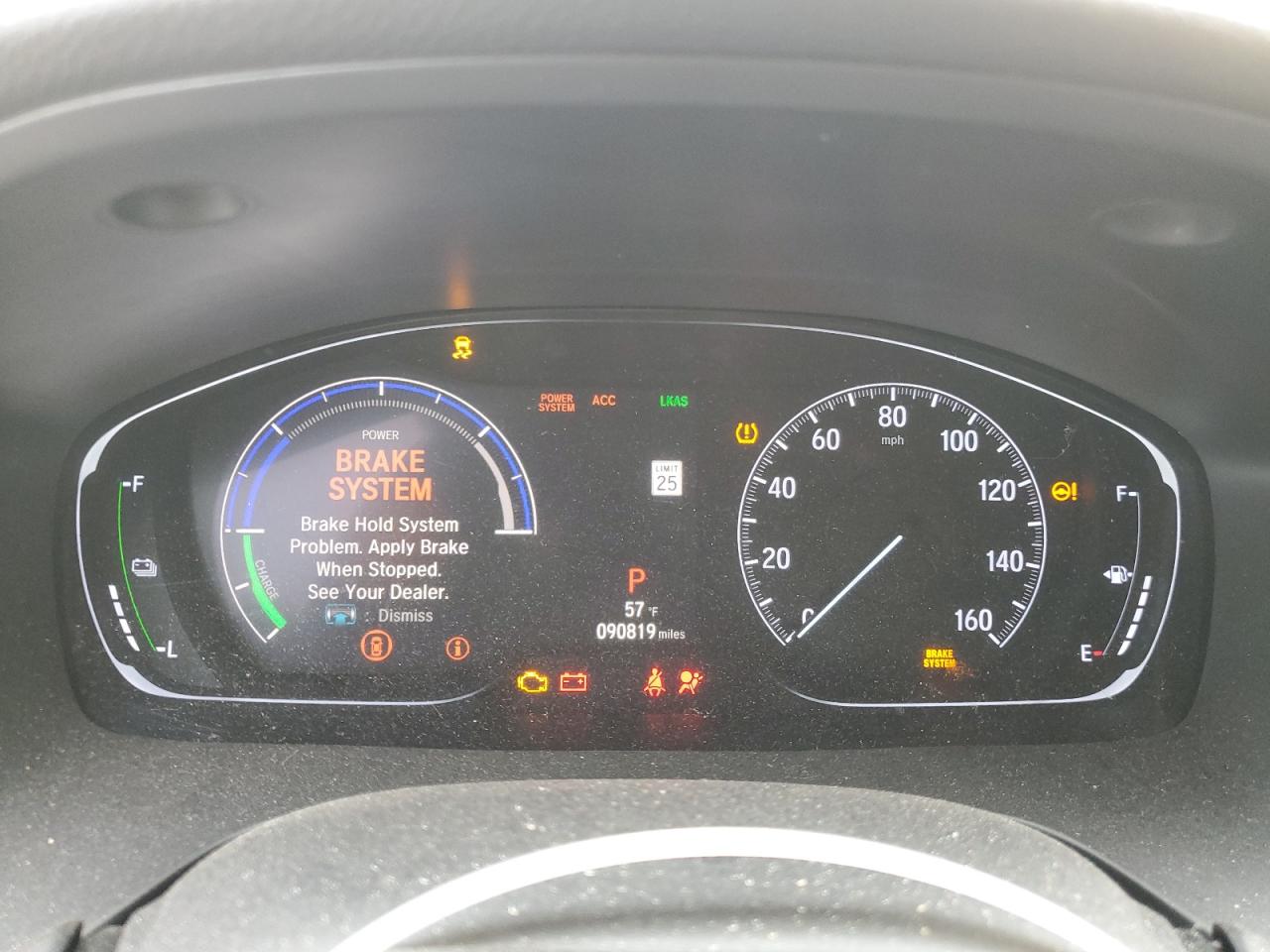 2019 Honda Insight VIN 19XZE4F51KE029343 Copart auction photo, rear end / side damage thumbnail 9