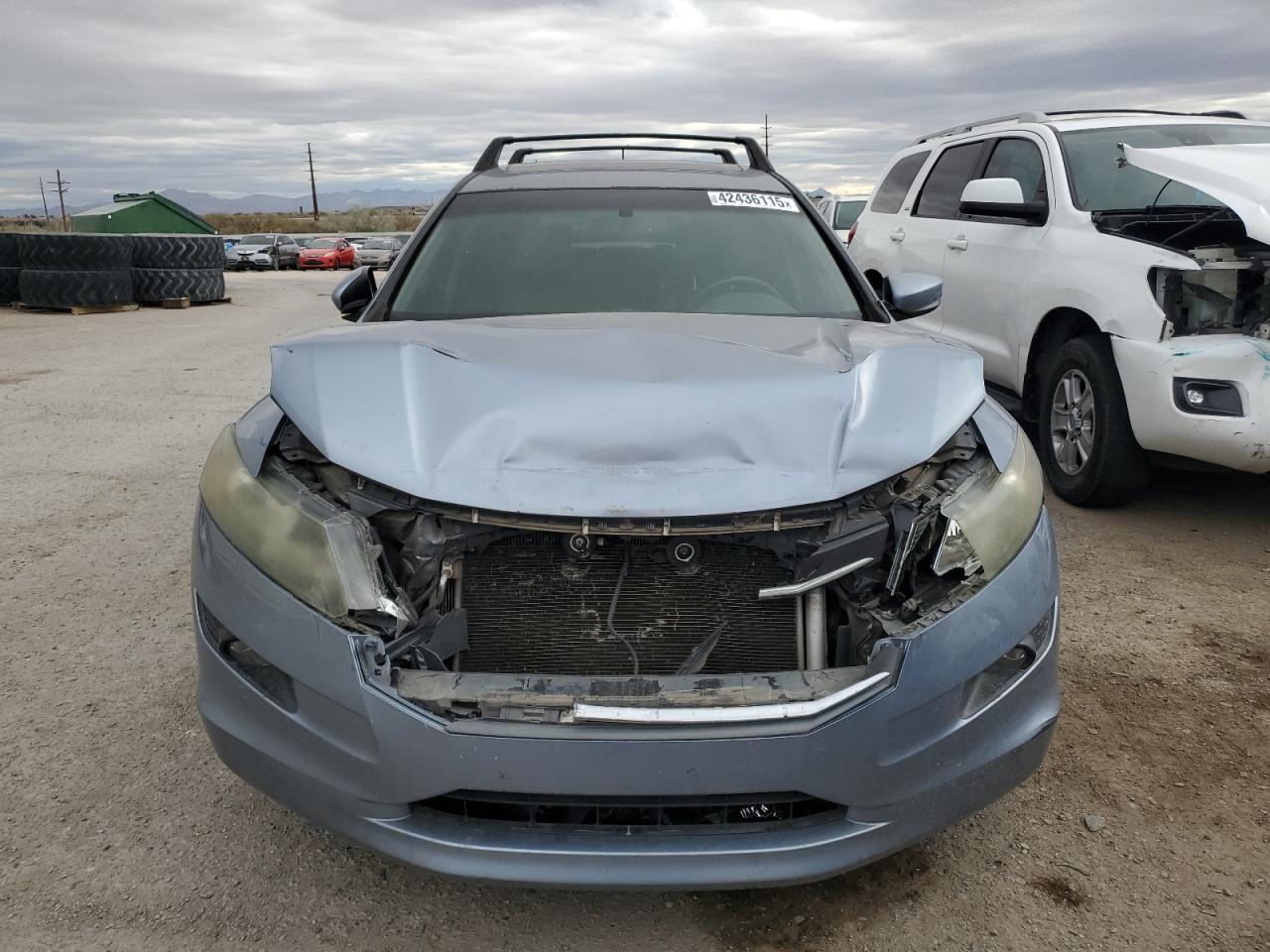 2010 Honda Accord VIN 5J6TF1H51AL012556 Copart auction photo, front end damage thumbnail 5