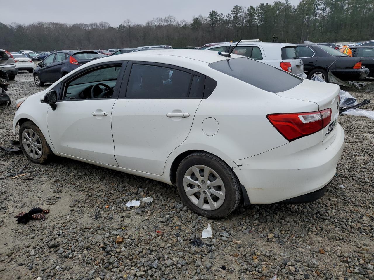 2016 KIA Rio VIN KNADM4A34G6590598 Copart auction photo, front end / vandalism damage thumbnail 2