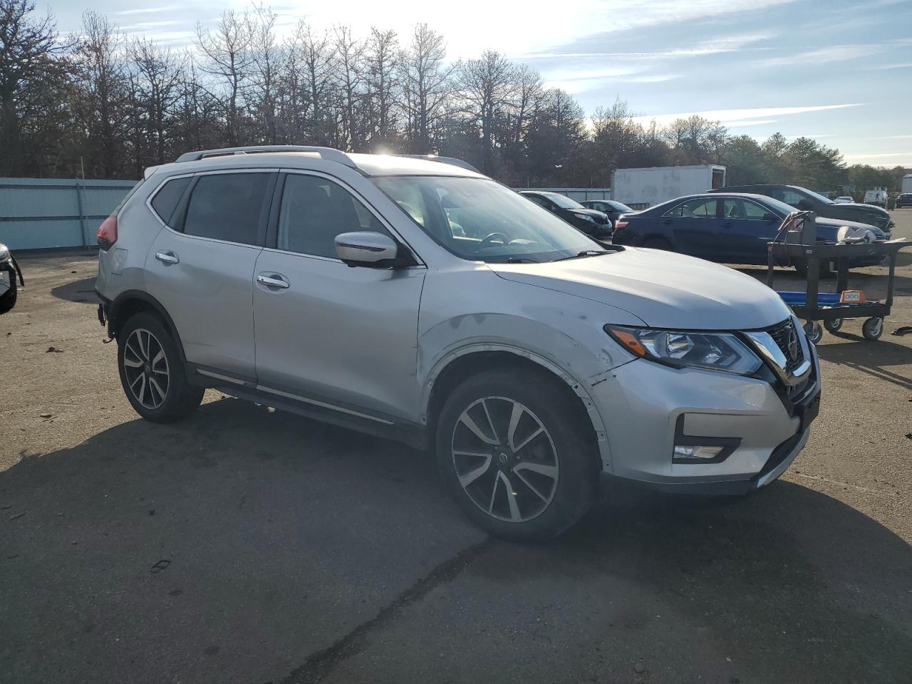 2019 Nissan Rogue VIN 5N1AT2MV6KC805768 Copart auction photo, rear end / undercarriage damage thumbnail 4