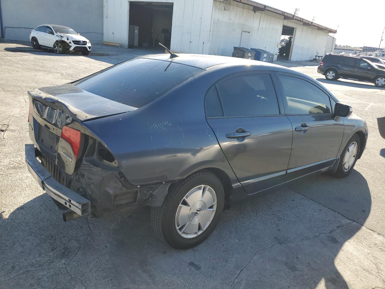 2006 Honda Civic VIN JHMFA36206S029169 Copart auction photo, rear end / front end damage thumbnail 3