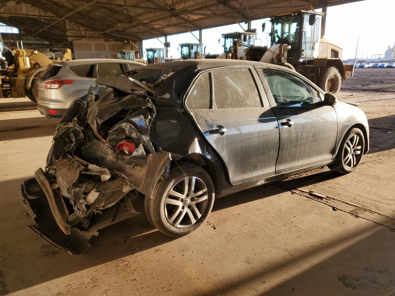 2006 Volkswagen Jetta VIN 3VWPF71KX6M785541 Copart auction photo, rear end / front end damage thumbnail 3