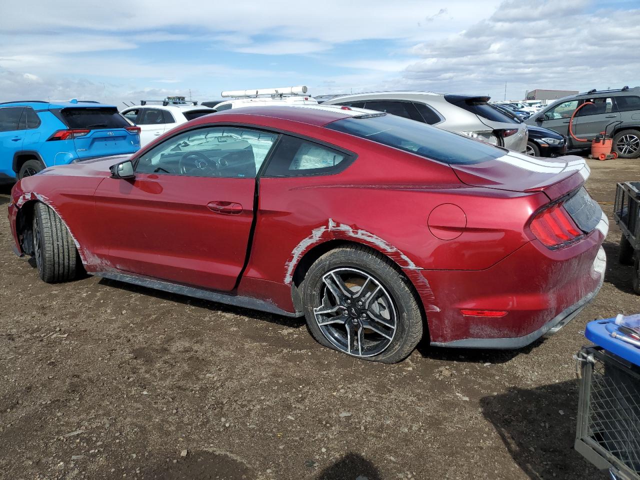 2018 Ford Mustang VIN 1FA6P8TH9J5122954 Copart auction photo, all over damage thumbnail 2