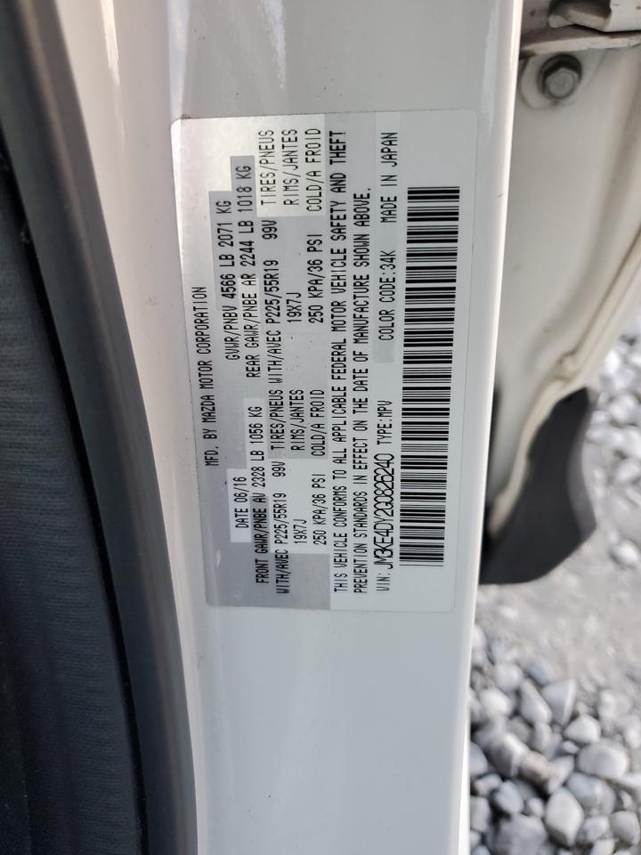 2016 Mazda CX-5 VIN JM3KE4DY2G0826240 Copart auction photo, front end / side damage thumbnail 12