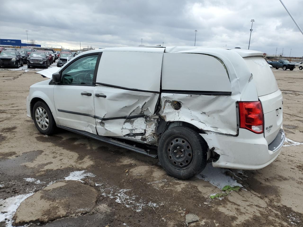 2014 RAM Cargo Van Tradesman VIN 2C4JRGAG2ER427997 Copart auction photo, all over damage thumbnail 2