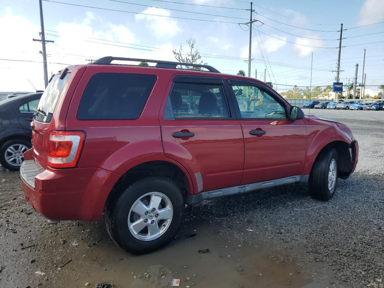 2011 Ford Escape VIN 1FMCU0D73BKC24455 Copart auction photo, front end damage thumbnail 3