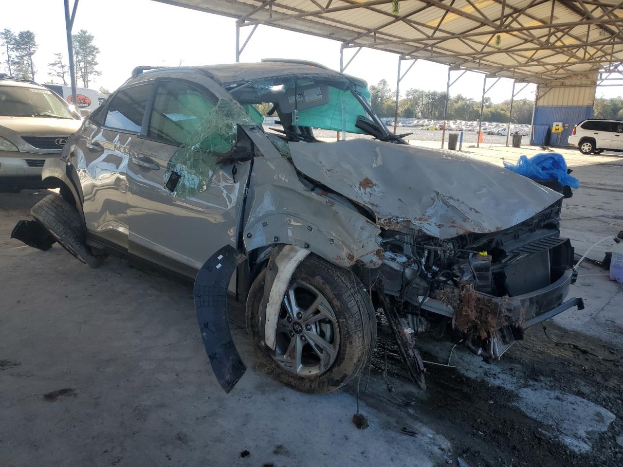 2023 Hyundai Kona VIN KM8K62AB0PU027510 Copart auction photo, all over damage thumbnail 4