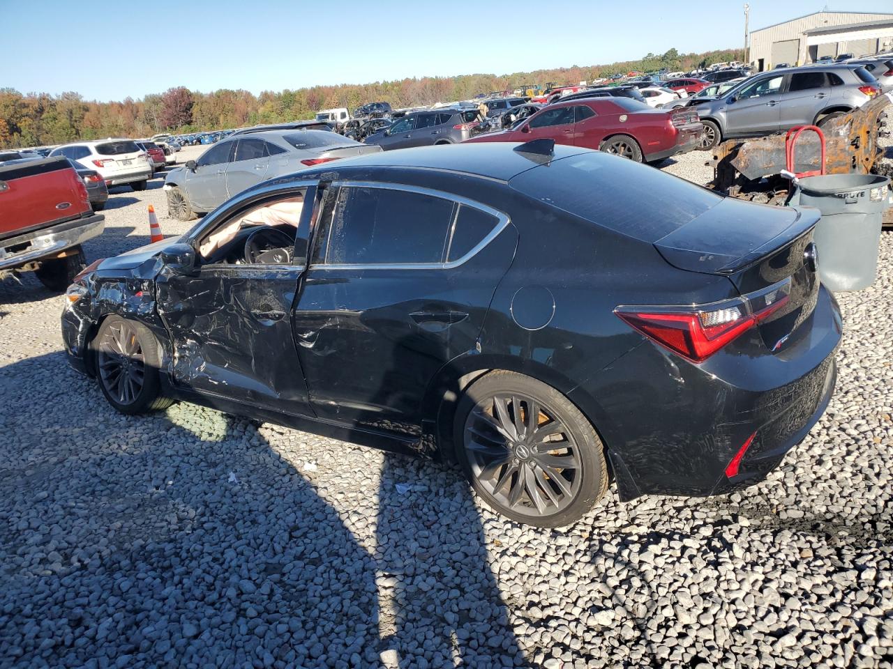 2019 Acura ILX VIN 19UDE2F80KA008738 Copart auction photo, side / front end damage thumbnail 2