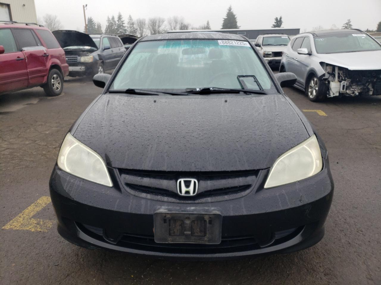2005 Honda Civic VIN 2HGES16405H620917 Copart auction photo, rear end damage thumbnail 5