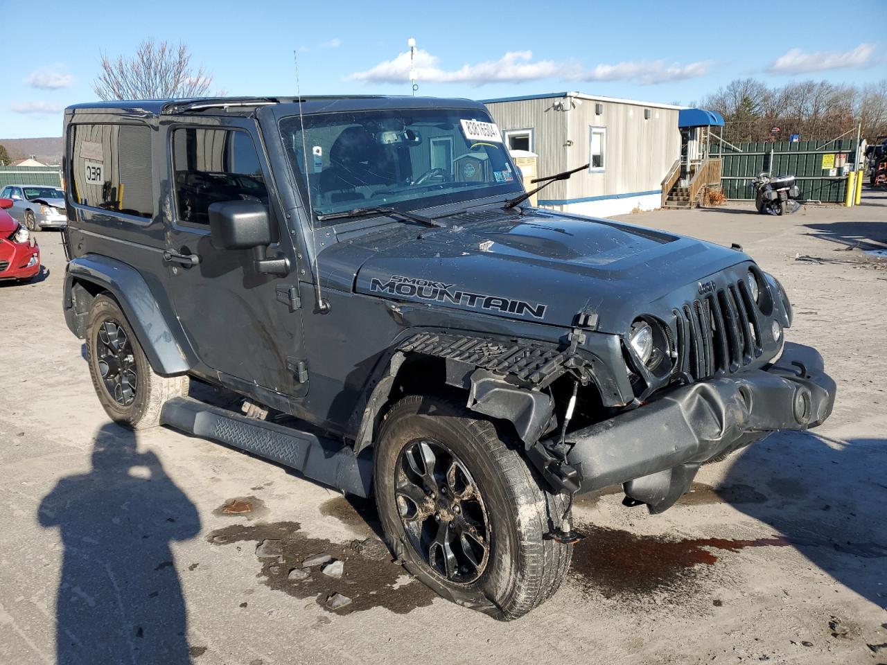 2017 Jeep Wrangler VIN 1C4AJWBGXHL648213 Copart auction photo, front end damage thumbnail 4