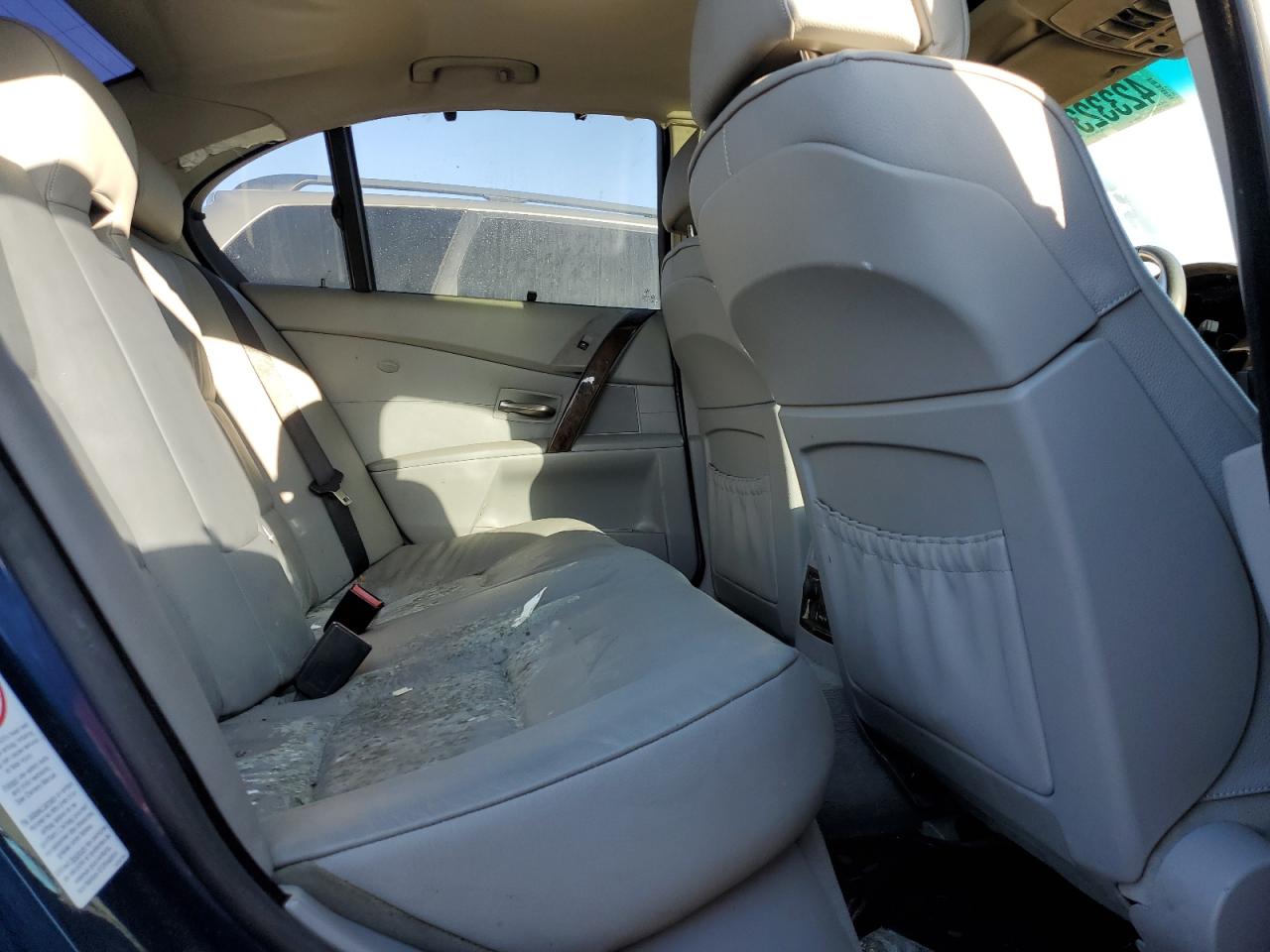 2007 BMW 5er VIN WBANE735X7CM51370 Copart auction photo, burn - interior damage thumbnail 10