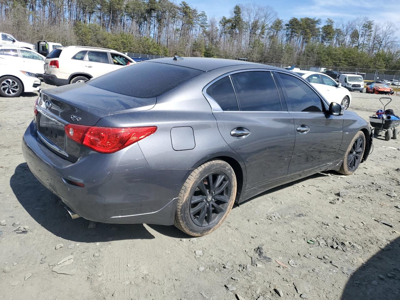 2017 Infiniti Q50 VIN JN1EV7AR7HM833931 Copart auction photo, all over damage thumbnail 3