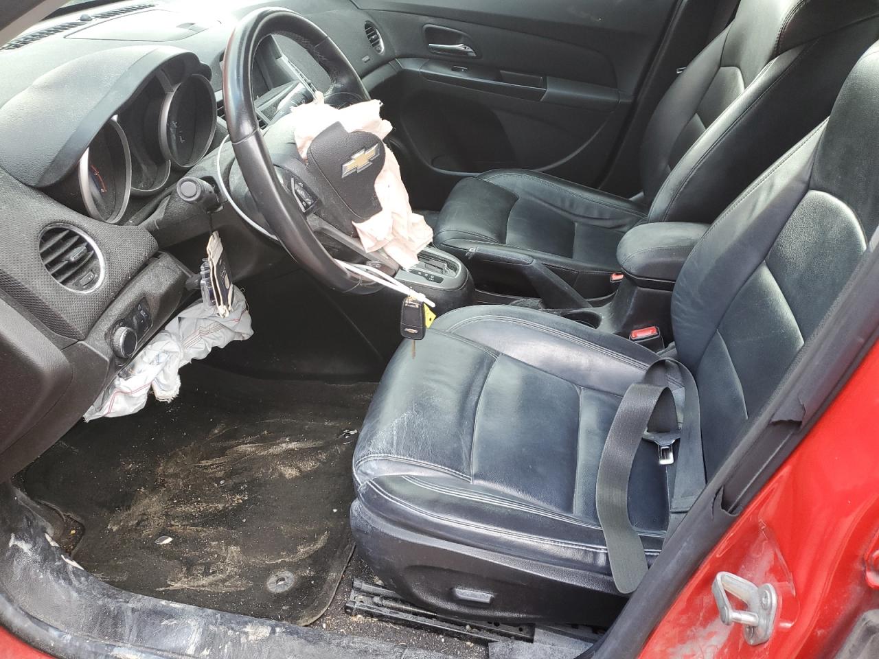 2014 Chevrolet Cruze VIN 1G1PE5SB7E7388945 Copart auction photo, side / front end damage thumbnail 7