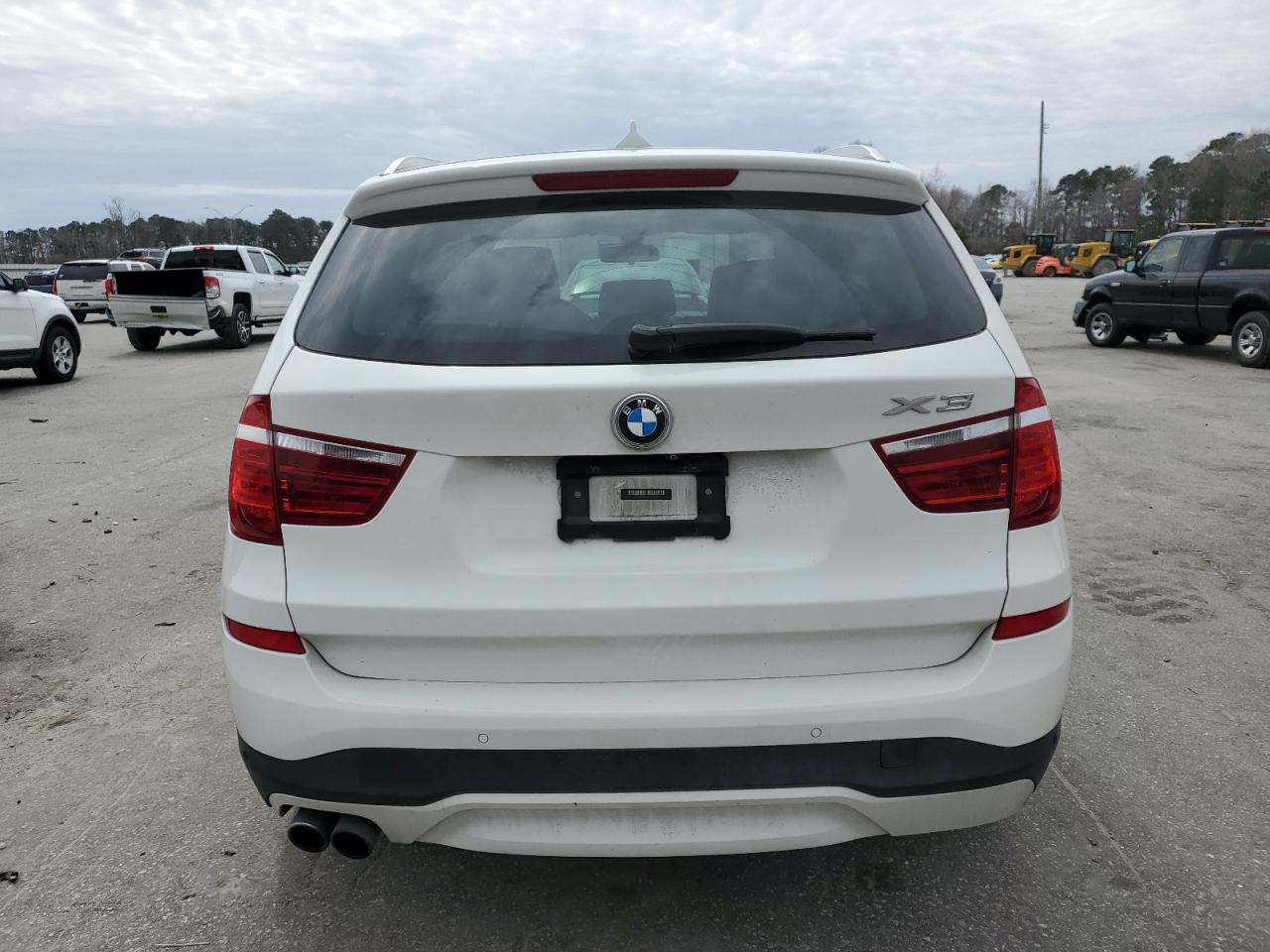 2017 BMW X3 VIN 5UXWX9C55H0T14156 Copart auction photo, front end / side damage thumbnail 6