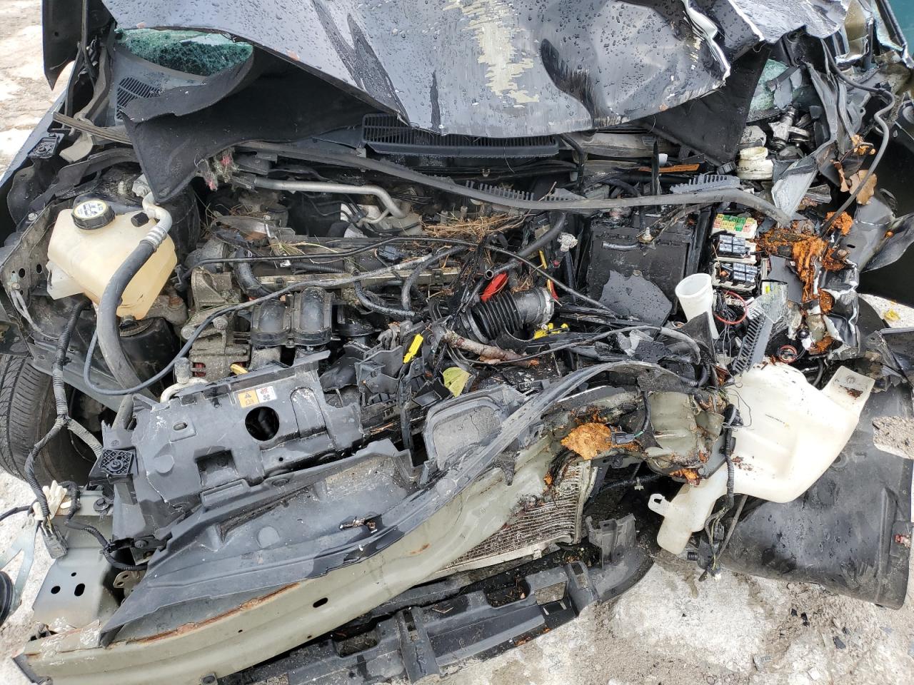 2014 Ford Fiesta VIN 3FADP4AJXEM110544 Copart auction photo, front end / side damage thumbnail 13