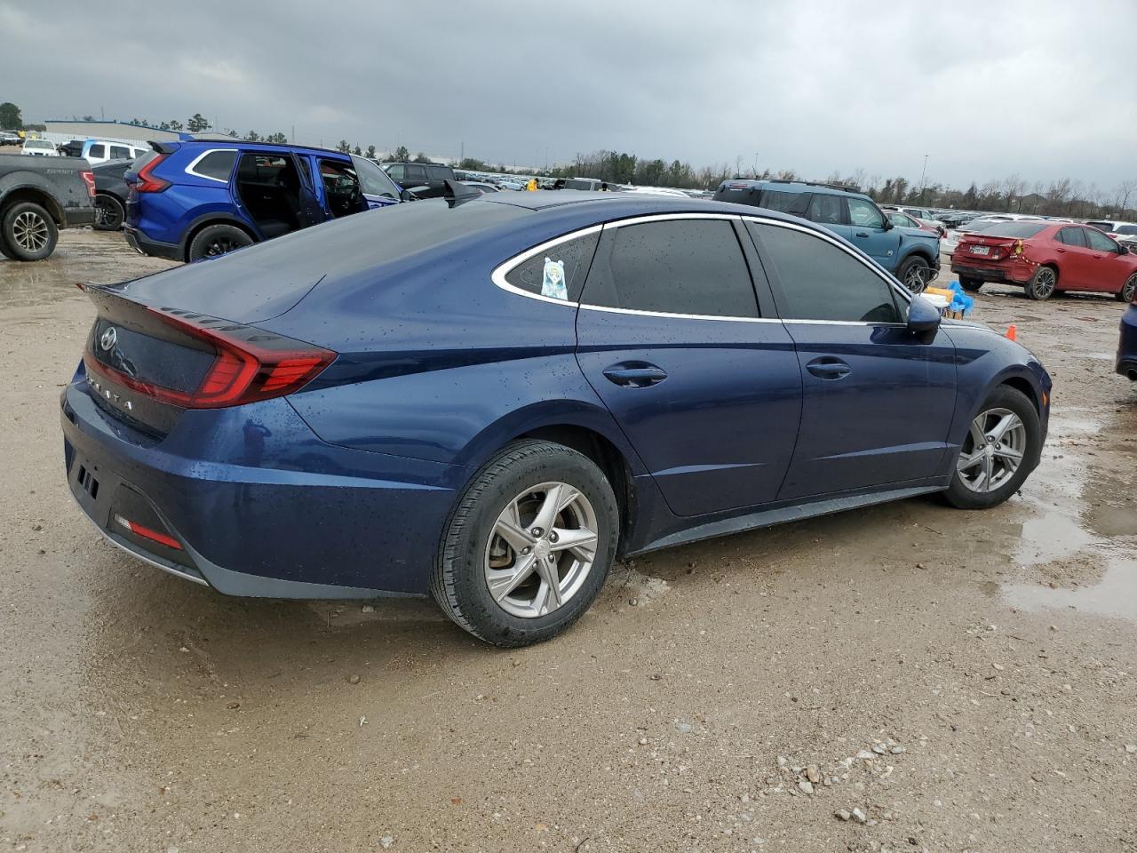 2021 Hyundai Sonata VIN 5NPEG4JA3MH083657 Copart auction photo, side / undercarriage damage thumbnail 3