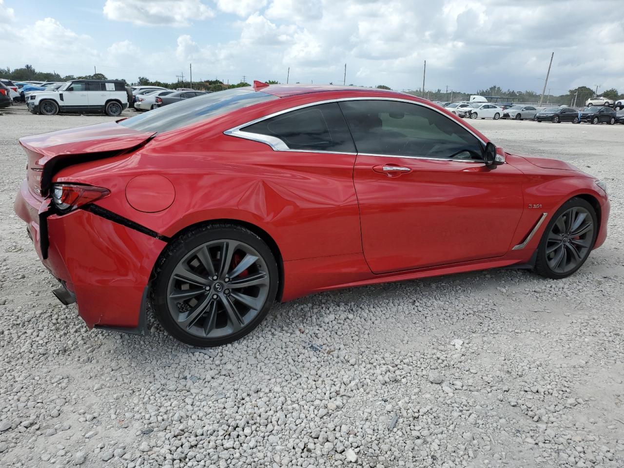 2018 Infiniti Q60 VIN JN1FV7EL4JM630771 Copart auction photo, rear end / front end damage thumbnail 3