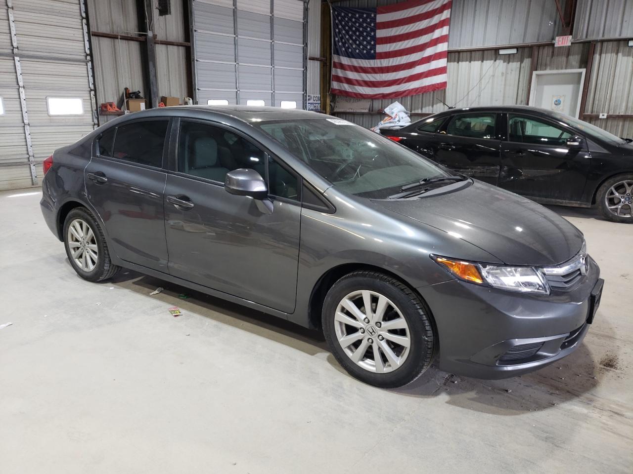 2012 Honda Civic VIN 19XFB2F82CE081236 Copart auction photo, rear end / side damage thumbnail 4