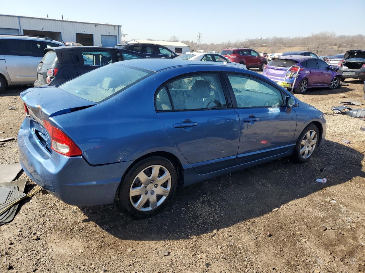 2010 Honda Civic VIN 19XFA1F53AE074201 Copart auction photo, rear end / minor dent/scratches damage thumbnail 3