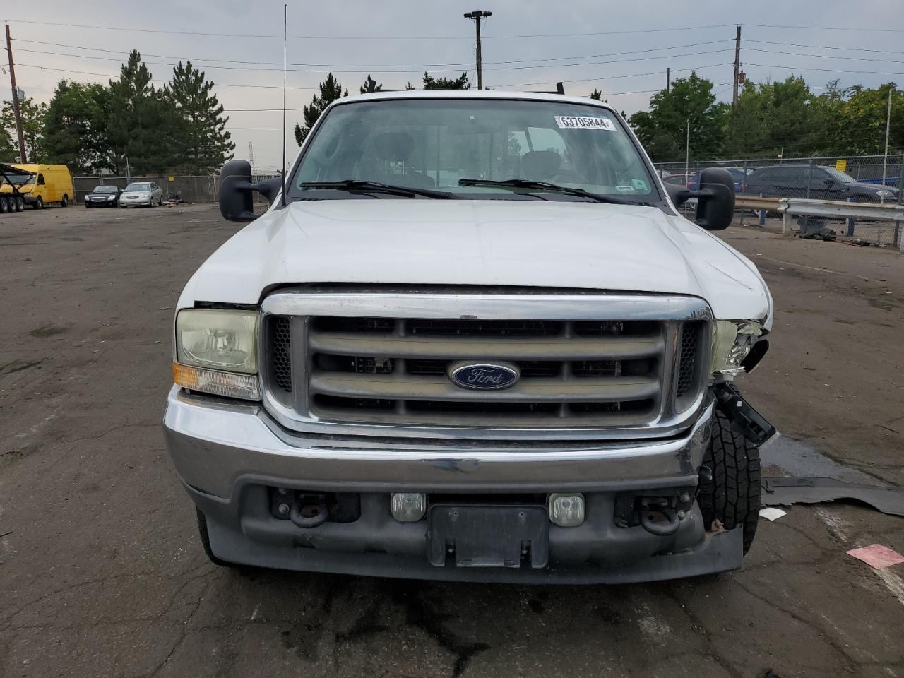 2003 Ford F250 VIN 1FTNX21F73EA48988 Copart auction photo, front end damage thumbnail 5