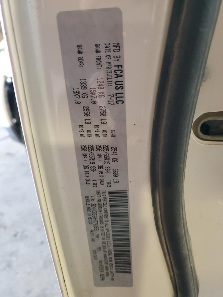 2017 Dodge Journey VIN 3C4PDDGG0HT703531 Copart auction photo, front end / minor dent/scratches damage thumbnail 13