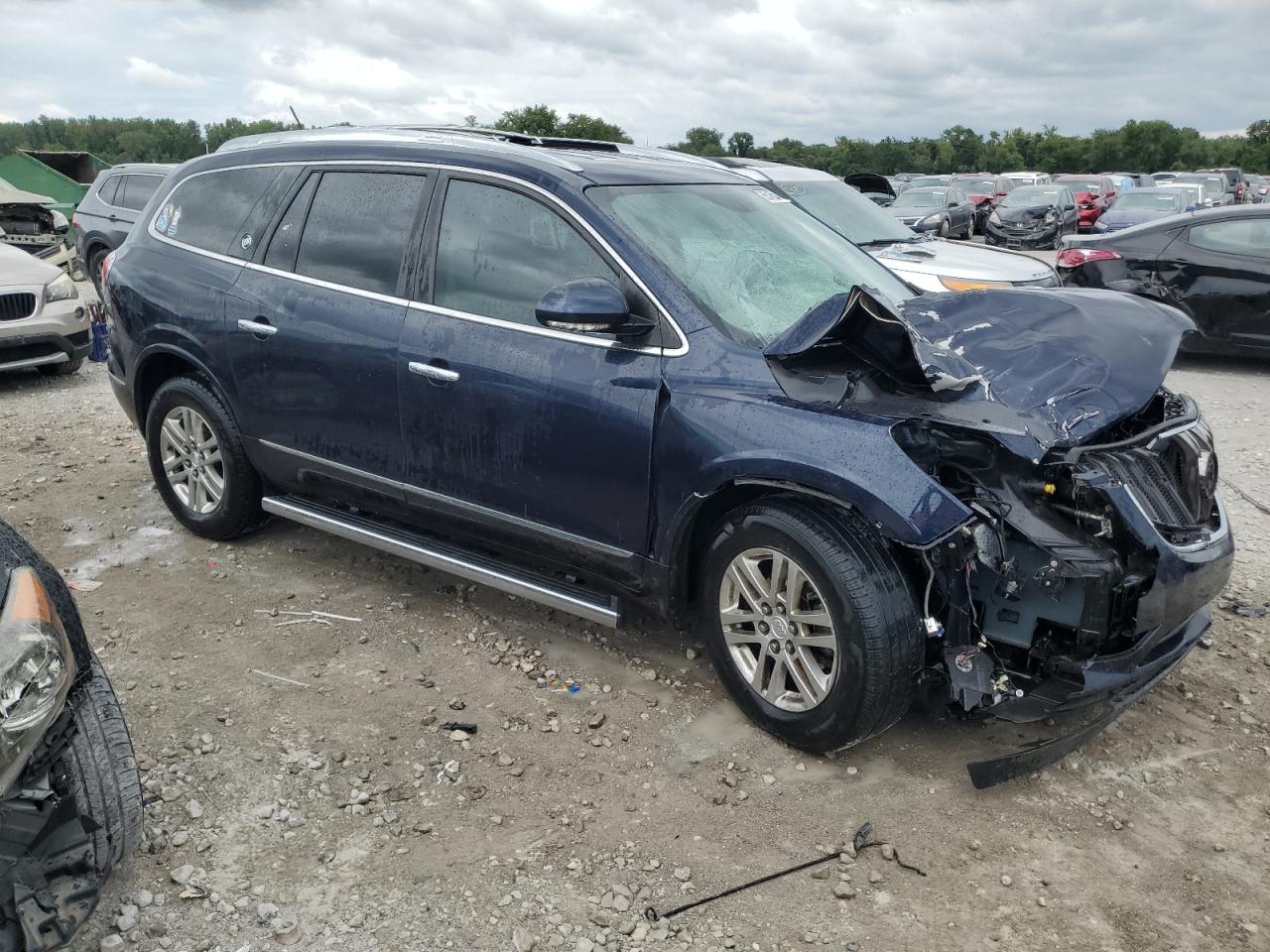 2015 Buick Enclave VIN 5GAKRAKD5FJ385645 Copart auction photo, front end damage thumbnail 4