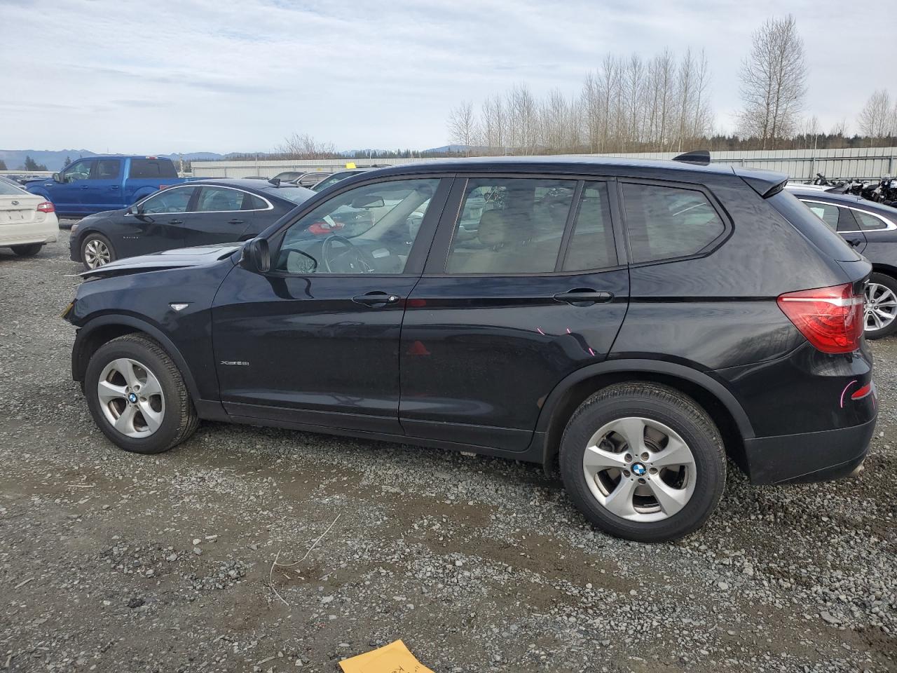 2011 BMW X3 VIN 5UXWX5C54BL708956 Copart auction photo, front end / side damage thumbnail 2