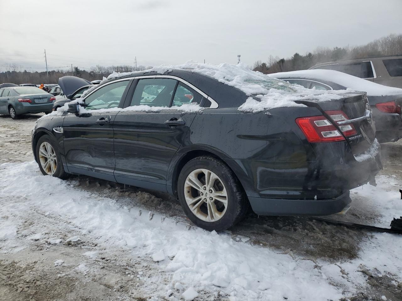 2015 Ford Taurus VIN 1FAHP2E8XFG120435 Copart auction photo, rear end damage thumbnail 2