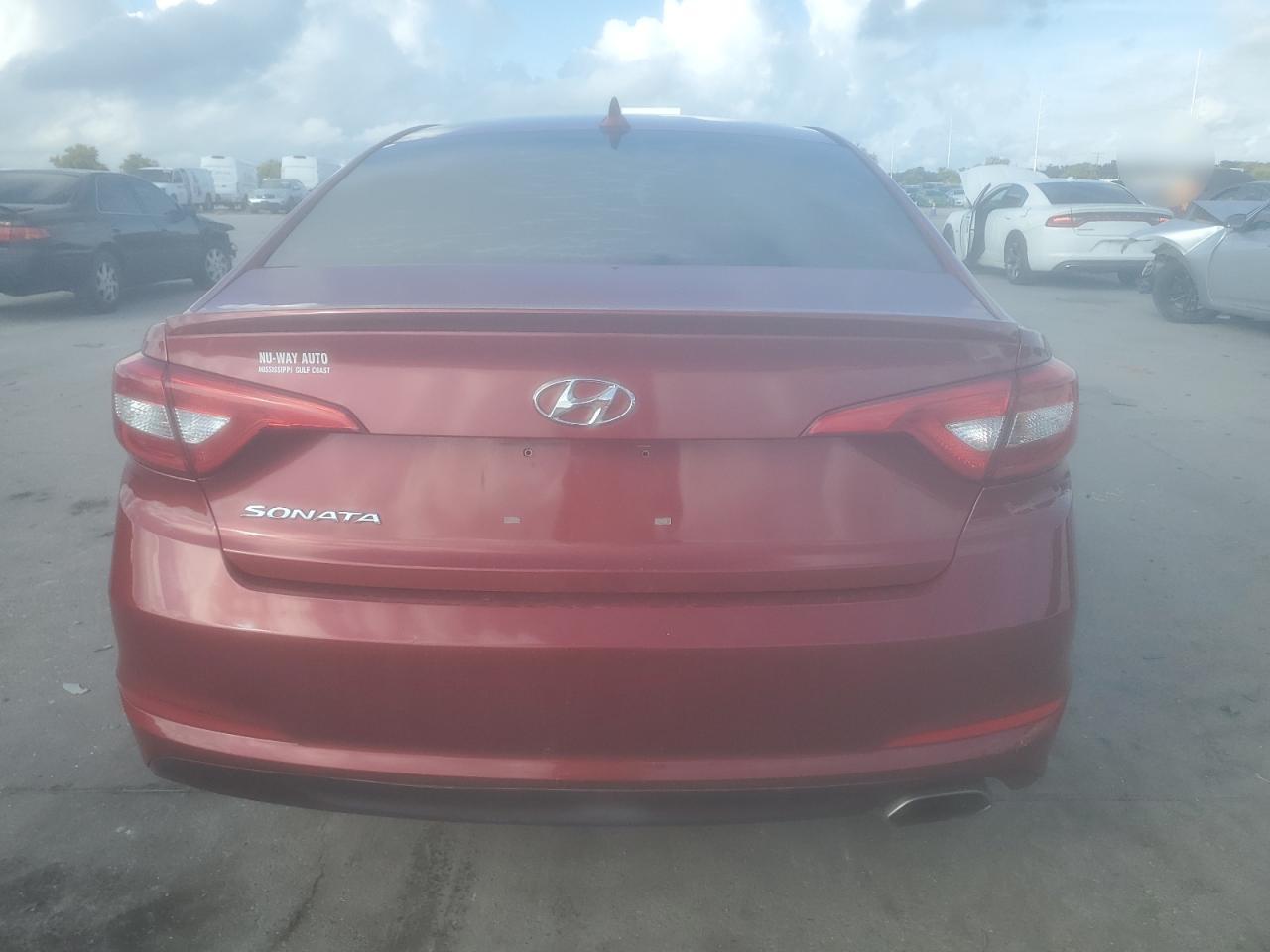 2015 Hyundai Sonata VIN 5NPE24AFXFH186555 Copart auction photo, side damage thumbnail 6