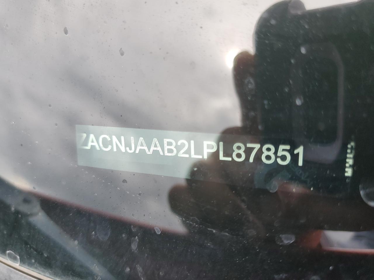 2020 Jeep Renegade VIN ZACNJAAB2LPL87851 Copart auction photo, side / rear end damage thumbnail 13