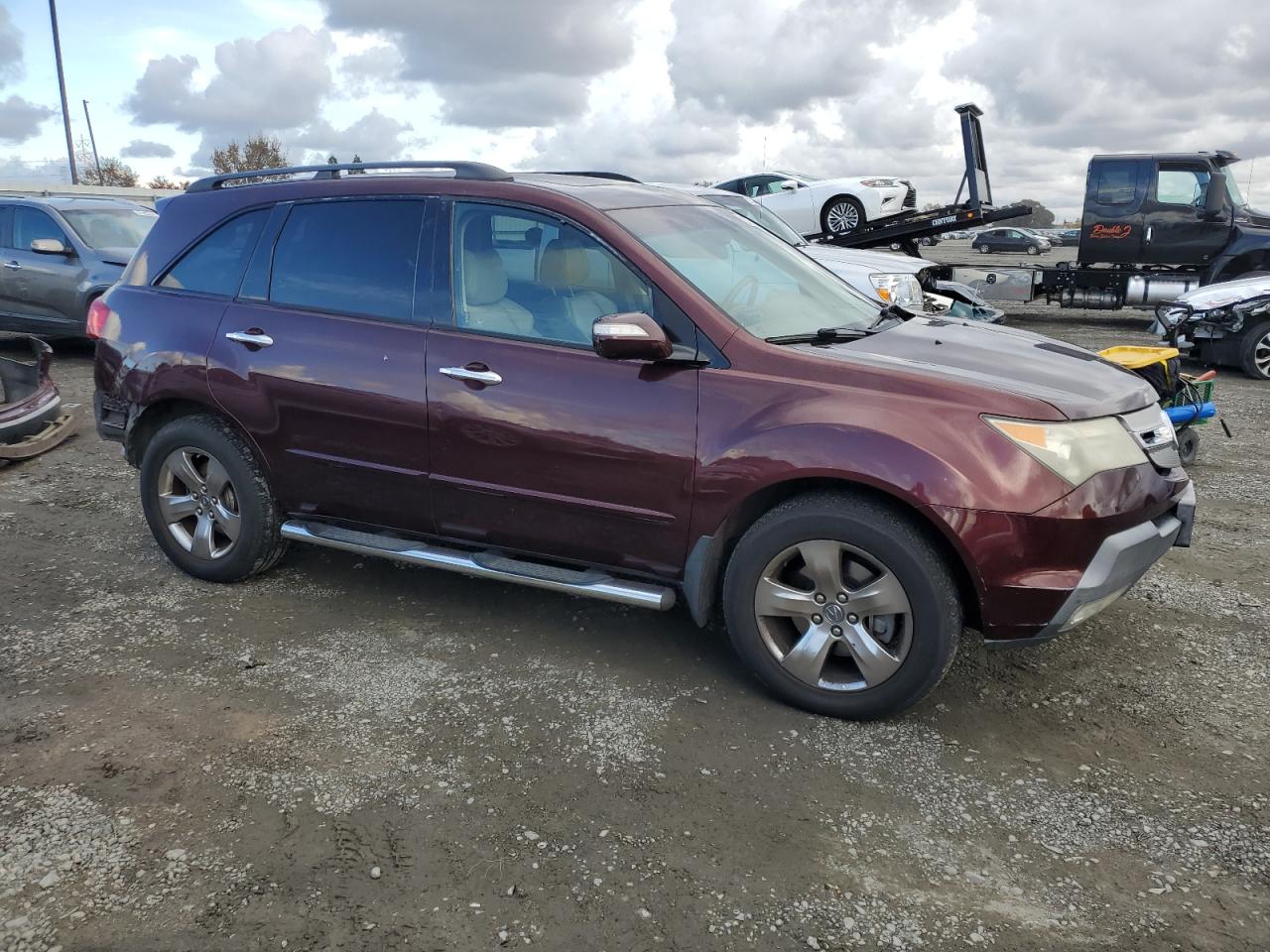 2007 Acura MDX VIN 2HNYD28897H553100 Copart auction photo, rear end damage thumbnail 4