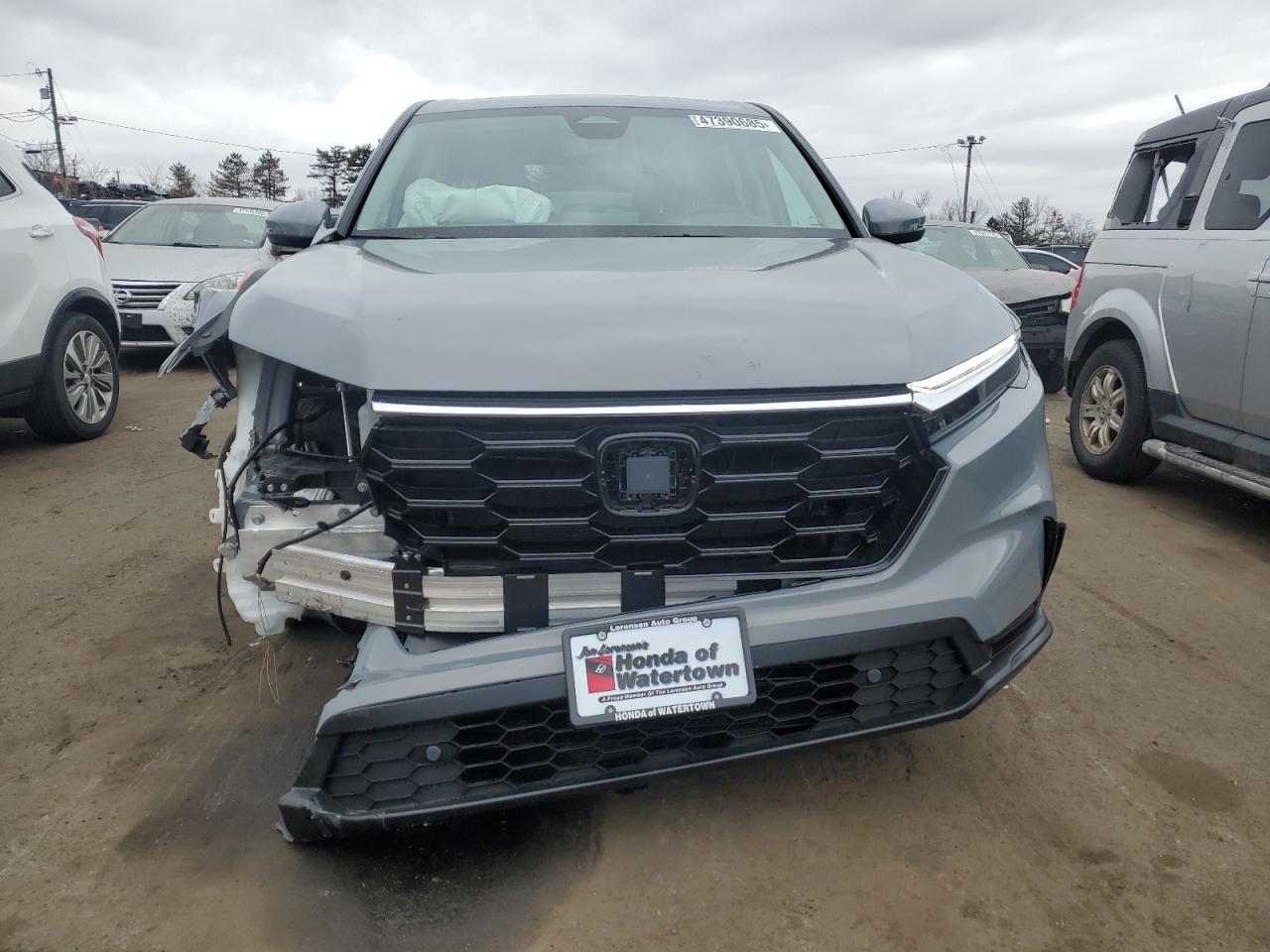 2025 Honda CR-V VIN 2HKRS4H74SH461136 Copart auction photo, front end / side damage thumbnail 5