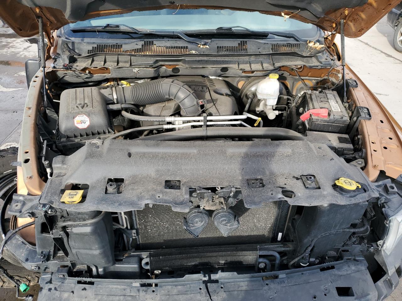 2012 Dodge RAM VIN 3C6JD7AT0CG267365 Copart auction photo, front end / side damage thumbnail 11