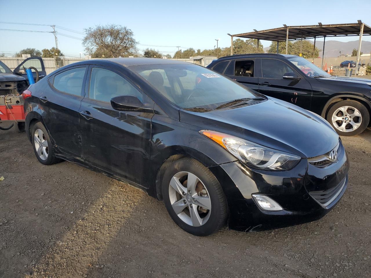 2013 Hyundai Elantra VIN 5NPDH4AE3DH271302 Copart auction photo, all over damage thumbnail 4